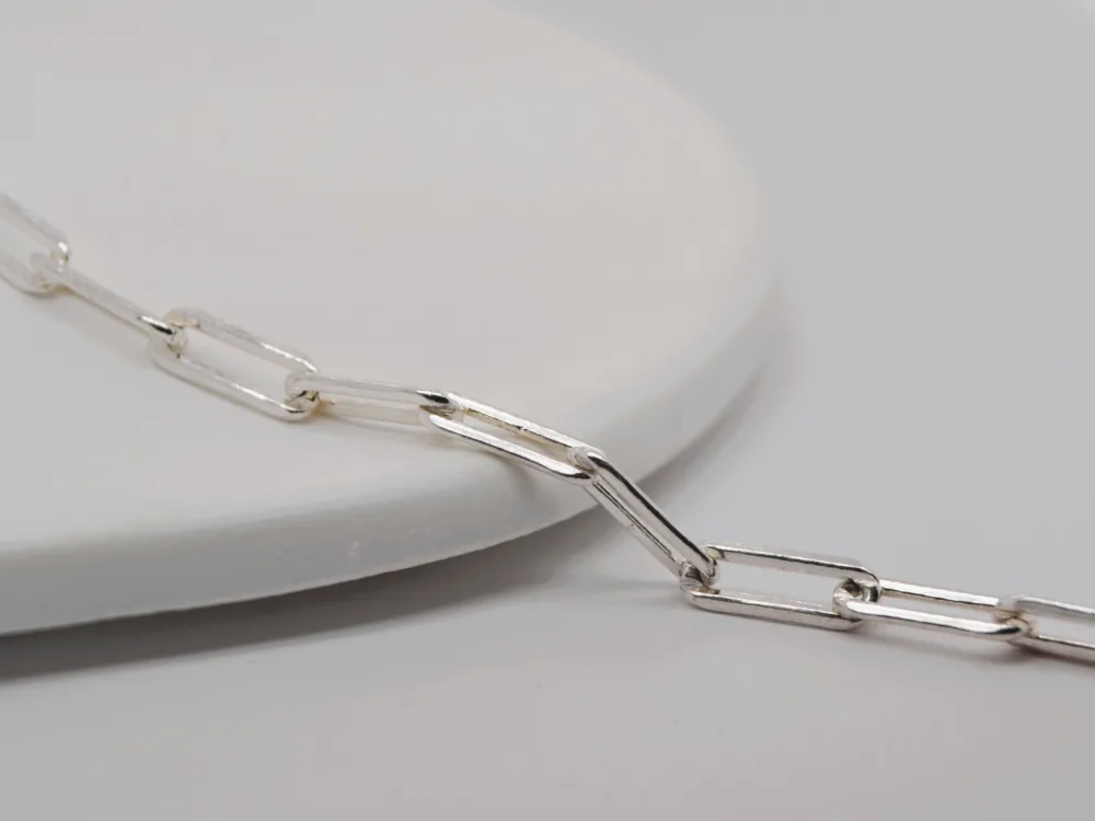 Paperclip Chain 925 Sterling Silver