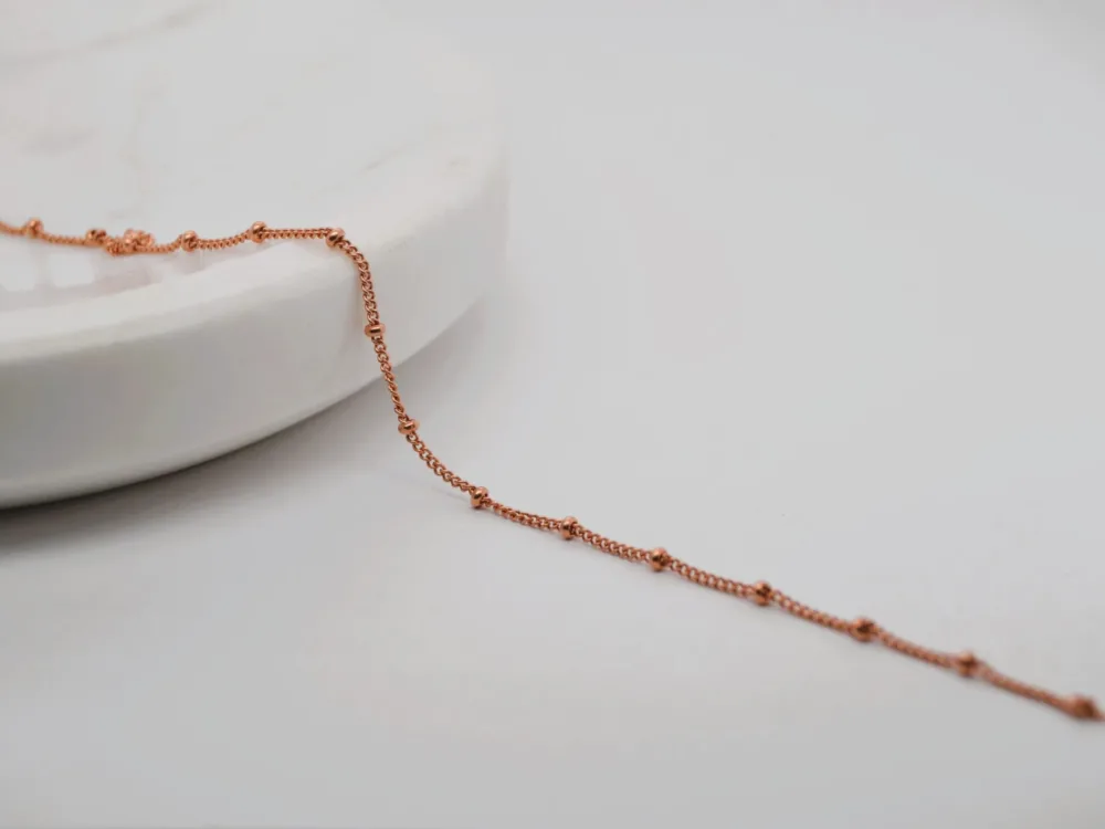 Bead Chain Rose Gold Filled
