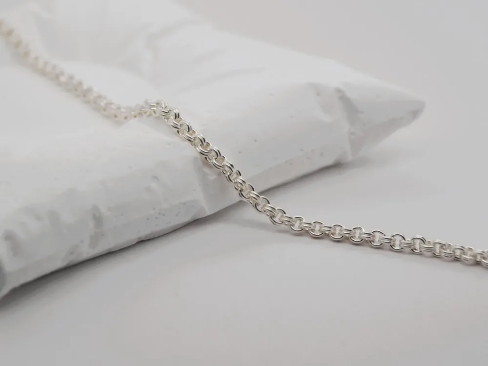 Medium Double Cable Silver Chain