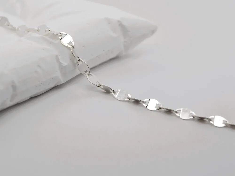 Fancy Lip Chain 925 Sterling Silver
