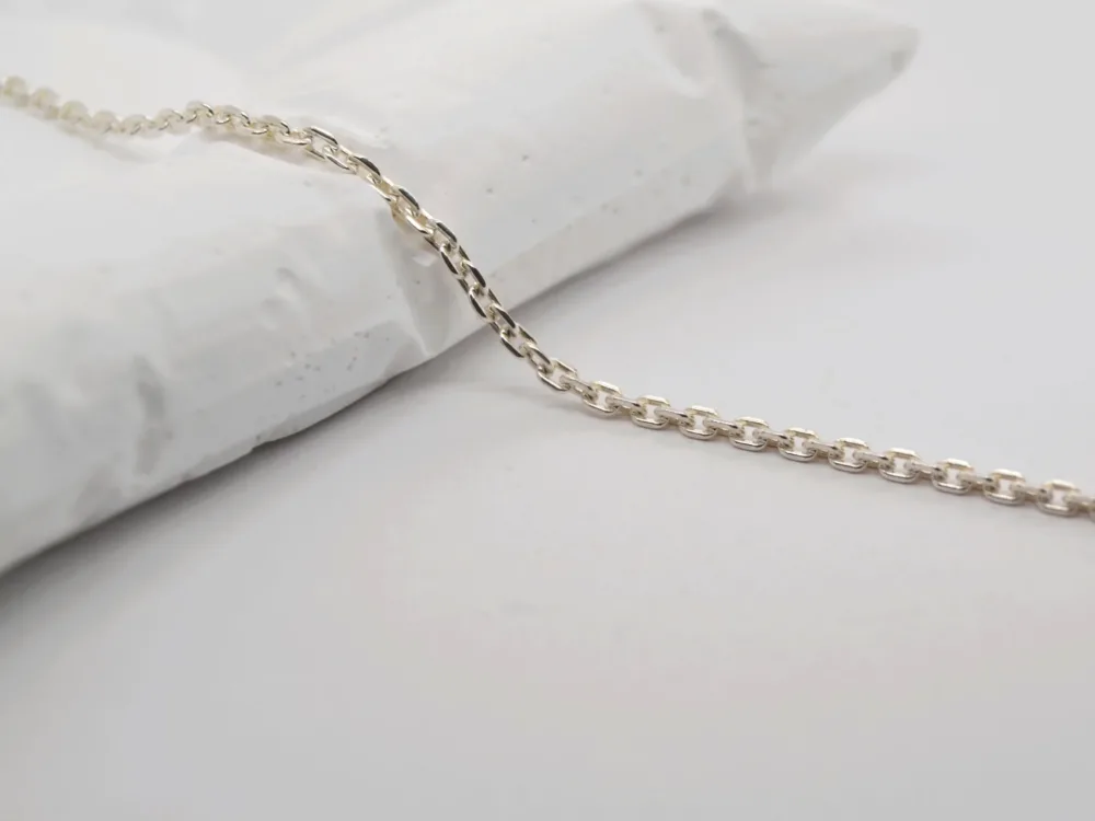 Cube Chain 925 Sterling Silver