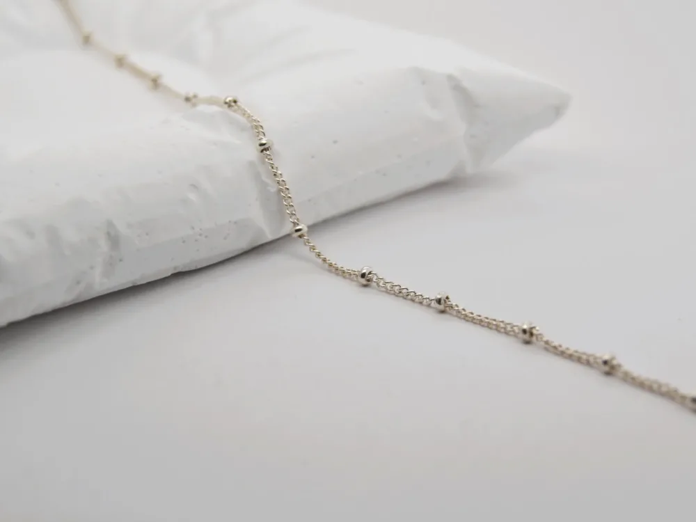 Curb Ball Chain 925 Sterling Silver Curb Ball Chain 925 Sterling Silver