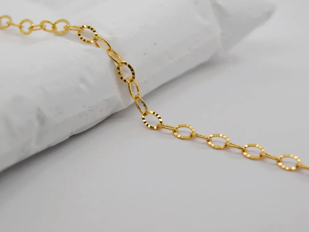 Cable chain patterned gold filled Cable chain patterned gold filled