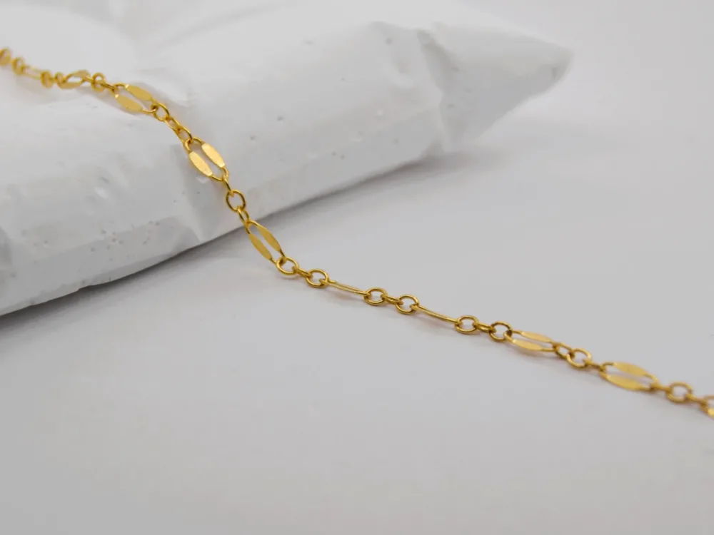 Fancy Lip Chain Gold Filled