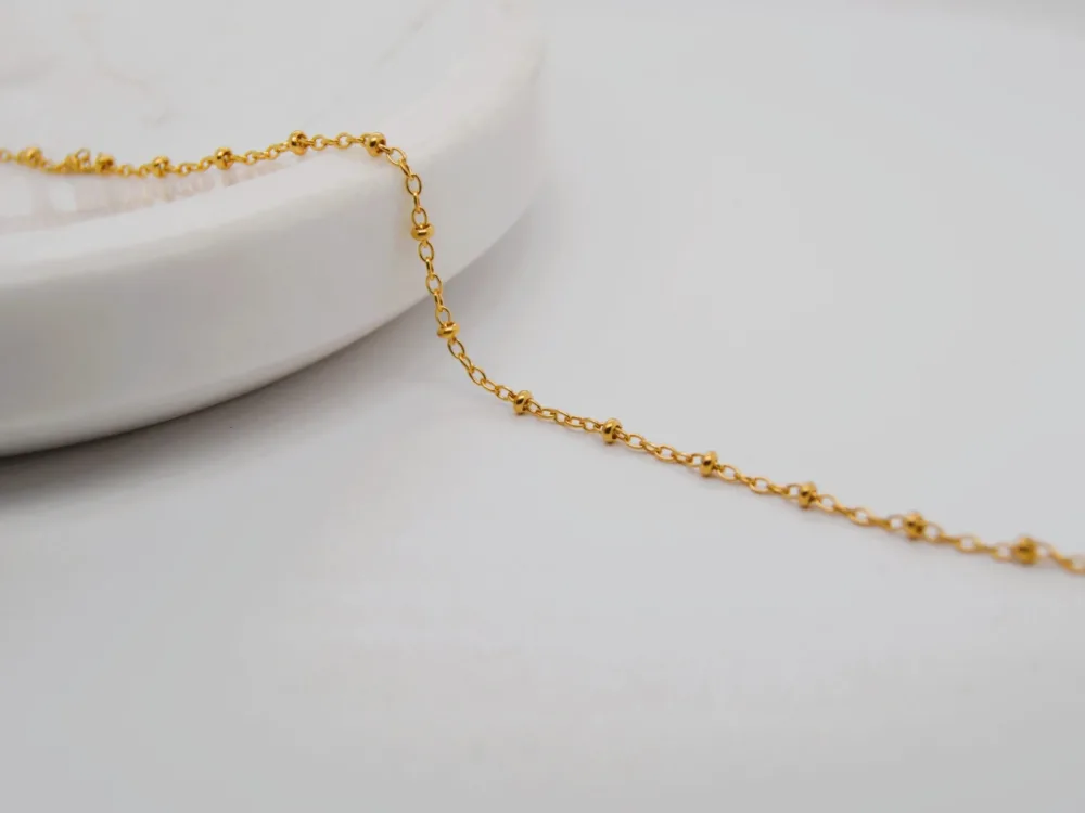Beaded Gold Filled Chain