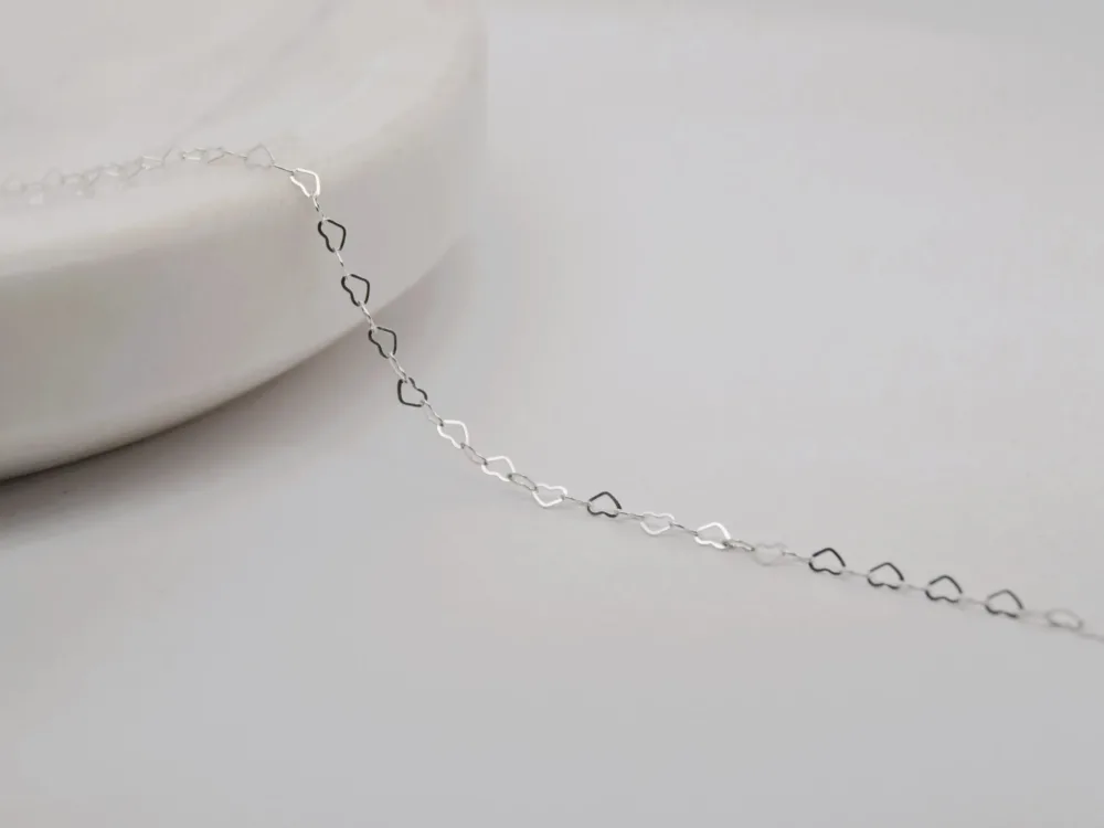 Sterling Silver Heart Chain Sterling Silver Heart Chain