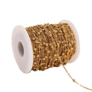 Gold Plated Stainless Steel Ball Cable Chain