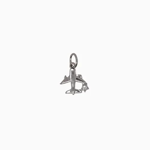 Silver Plane / Travel Charm