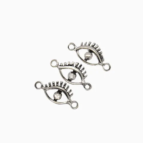 Silver Cut-out Eye Connector