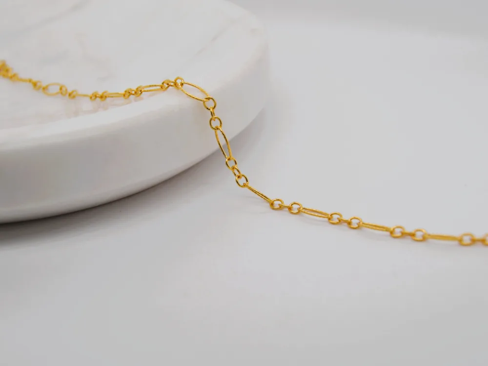 Oval Fiagro Gold Filled Chain