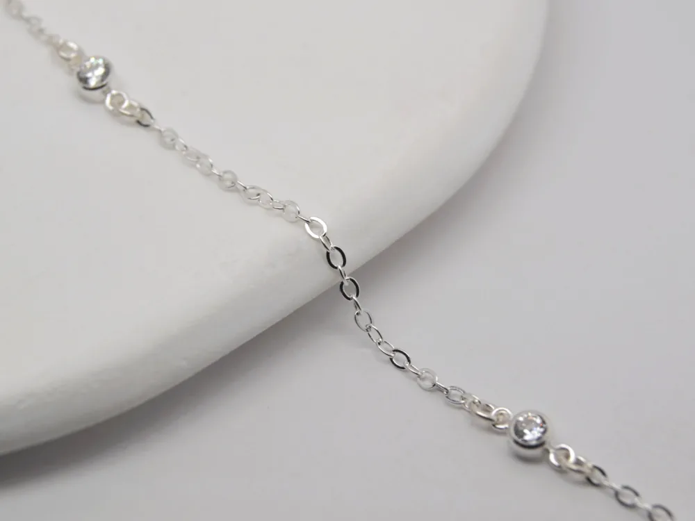 Silver Chain with Charms Silver Chain with Charms