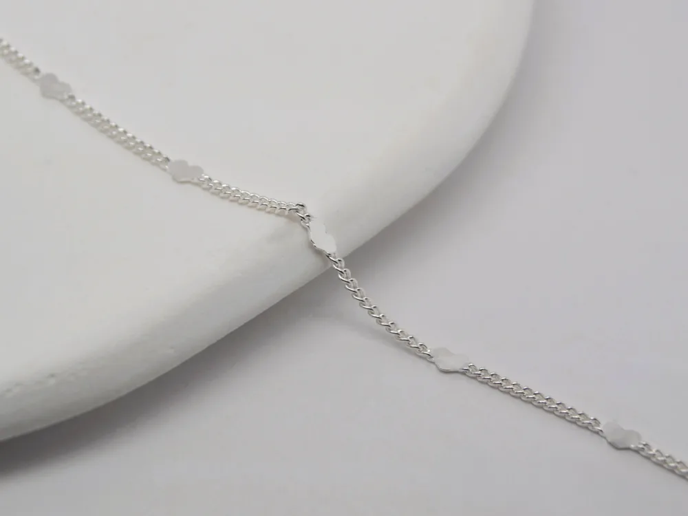 Silver Heart Spacer Chain Silver Heart Spacer Chain