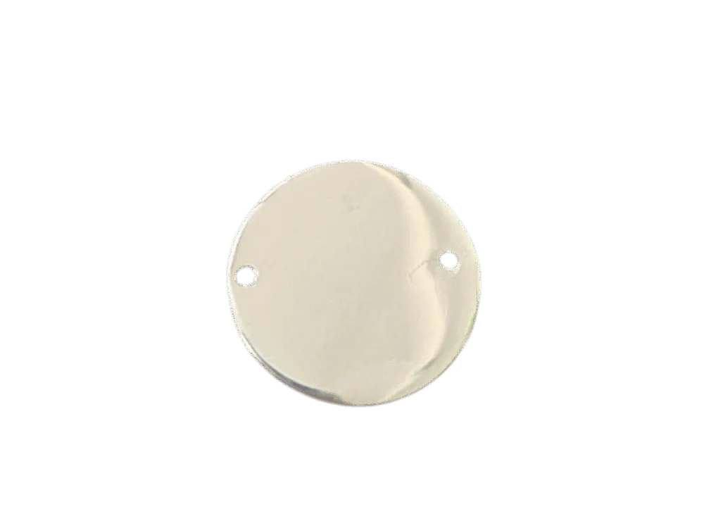 Sterling Silver Circle Blank Charm