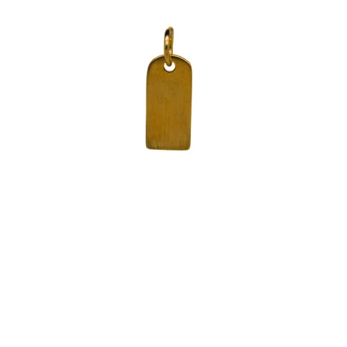 Rectangle Charm Stainless Steel
