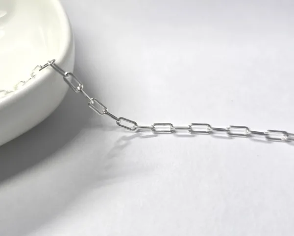Small Diamond Cut Paperclip