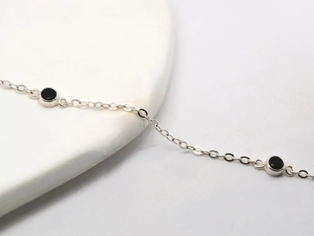 DSC_0069 silver chain with black charms