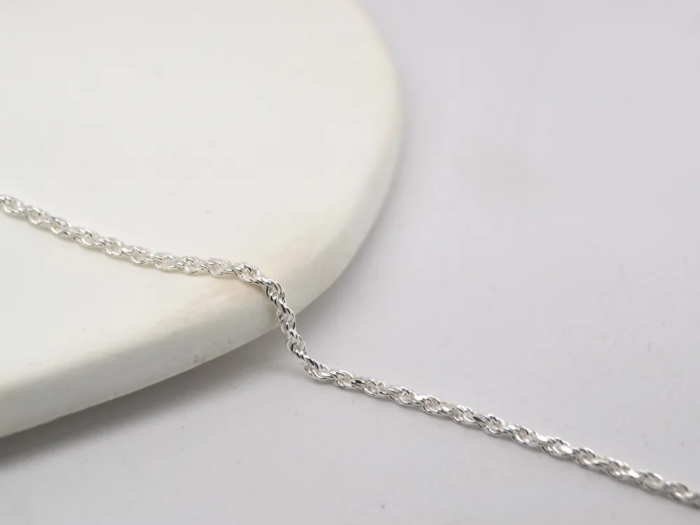 Tight Silver Rope Chain